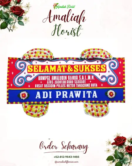 Papan Bunga Ucapan Selamat Obi Selatan